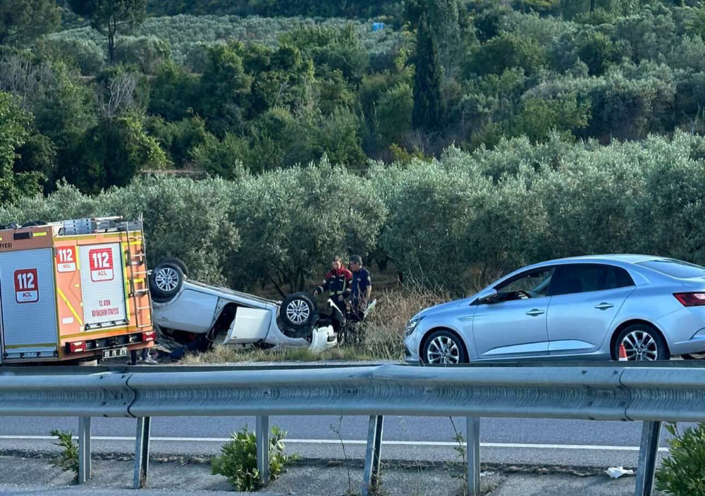 Granta  rampasında trafik kazası 1 yaralı